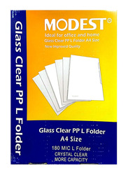 Modest A4 L Shape Folder, 200 Pieces, Clear