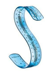 Maped 30cm 3-Piece Flexible Ruler, Multicolour