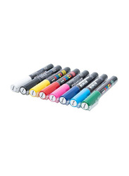 Posca Bullet Shaped Paint Marker Set, 0.9-1.3mm, 8 Pieces, QS-9DDG-D1B9, Multicolour