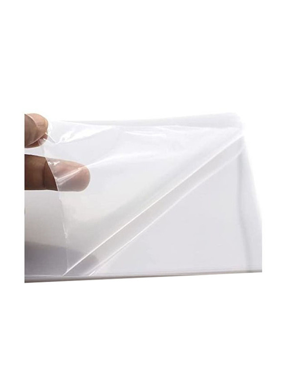 Terabyte Clear Plastic Binding Sheet A4 Transparent PVC Clear Plastic Thick Paper 380 Micron Thickness, 20 Pieces, Clear