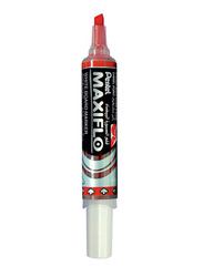 Pentel Chisel Tip Maxiflo White Board Marker, Red