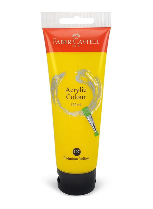 Faber-Castell Acrylic Color Paint, 120ml, Cadmium Yellow