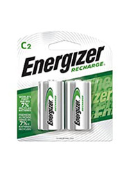 Energizer Rechargeable Battery Set, 2 Pieces, Silver