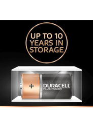 Duracell Plus Power AA Alkaline Battery Set, 8 Pieces, Black/Gold