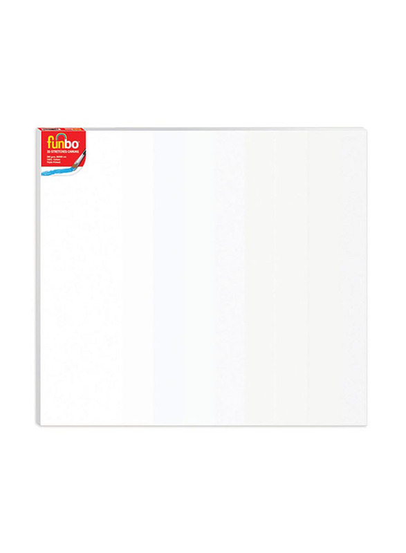 Funbo 3D Stretched Canvas Board, White