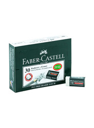 Faber-Castell 30-Piece PVC Free Eraser Set, White