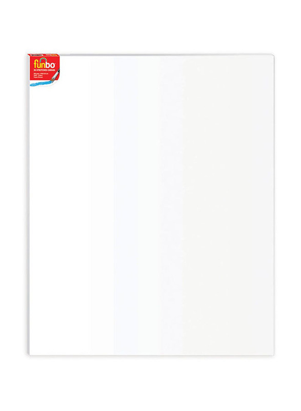 Funbo Stretched 3D Canvas Board, 100 x 120cm, White