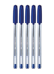 Cello 24-Piece Soft Tip Pen with 12-Piece Trimate Ball Point Pen Set, Blue