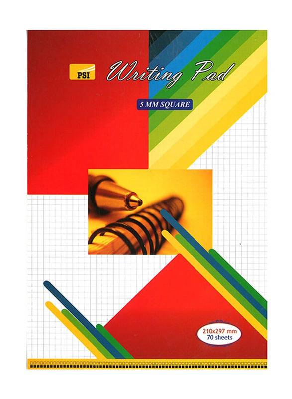 PSI Multicolour Square Writing Pad, 5mm