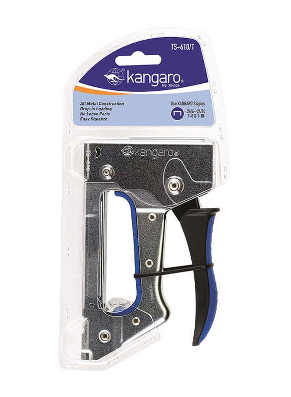Kangaro Heavy Duty Stapler, Silver/Black