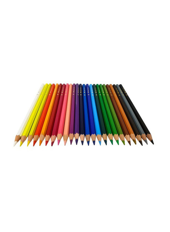 Faber-Castell Smooth Bright Color Pencil Set, 24 Pieces, Multicolour