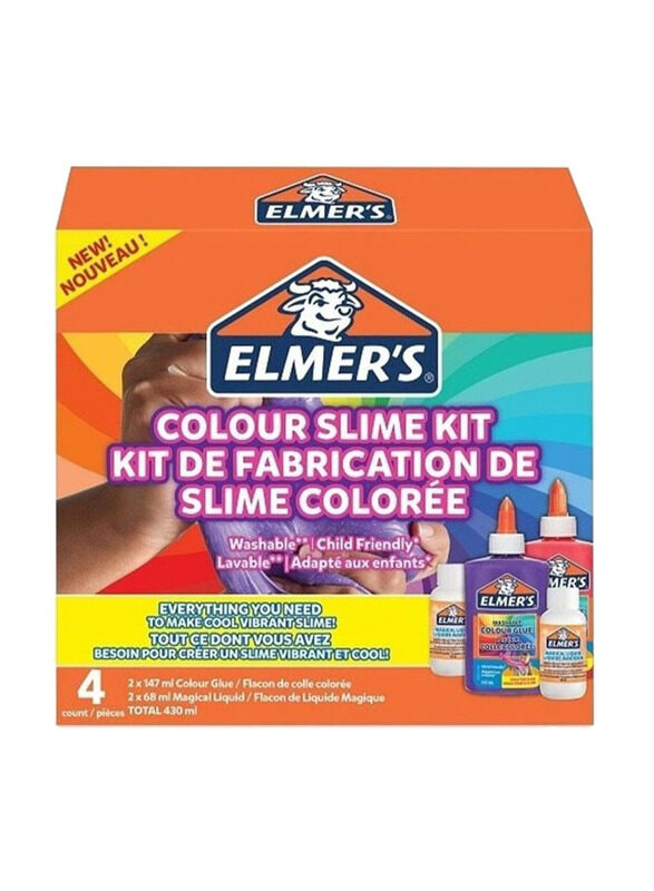 Elmer's Slime Kit, 4 Pieces, Multicolour