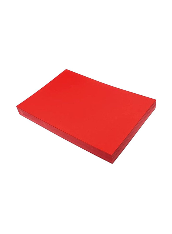 Terabyte Card Paper, 300 Sheets, 160 GSM, A5 Size, Red