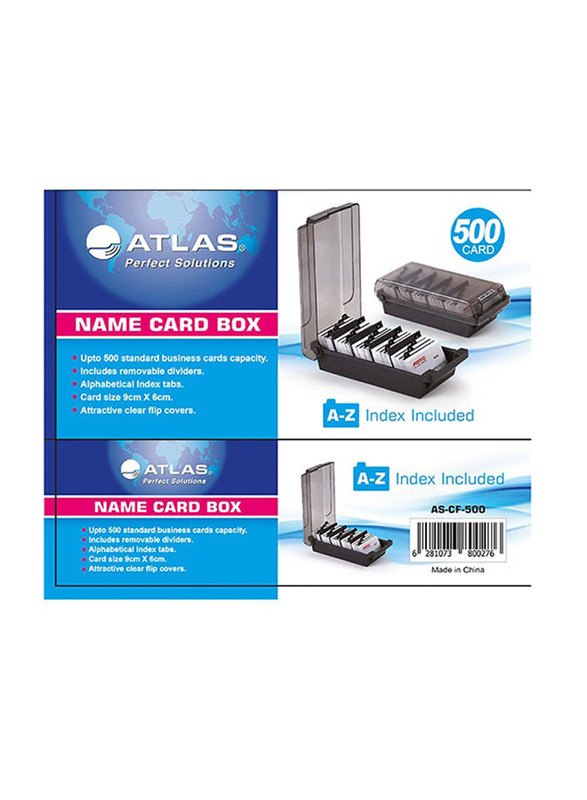 Atlas 500 Card Case, Grey/Black