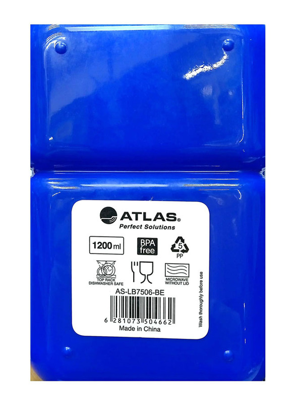 Atlas Lunch Box, 1200ml, Blue