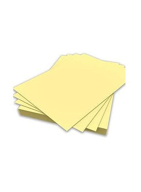 Decorating Drawing Origami DIY Arts and Crafts Colored Paper, 29.7 x 21cm, 100 Sheets, 80 GSM, A4 Size, Yellow
