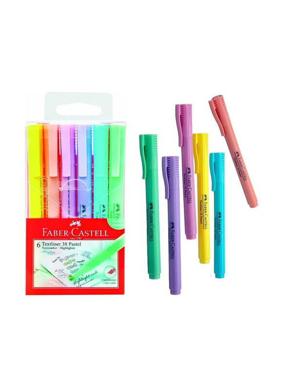 Faber-Castell 12-Piece Slim Highlighter, Multicolour