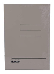 Modest Square Cut Manila F4 Buff Hard Paper Folder, ms326, 10 Pieces, Grey