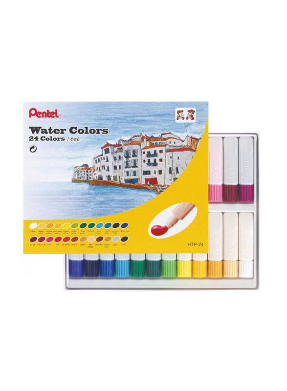 Pentel Water Colour Set, 24 Pieces, Multicolour