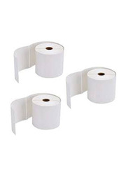 Postech Direct Thermal Barcode Label Rolls Set, 3 Pieces, White
