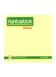 Fantastick Sticky Notes, 100 Sheets, FK-N303, Yellow