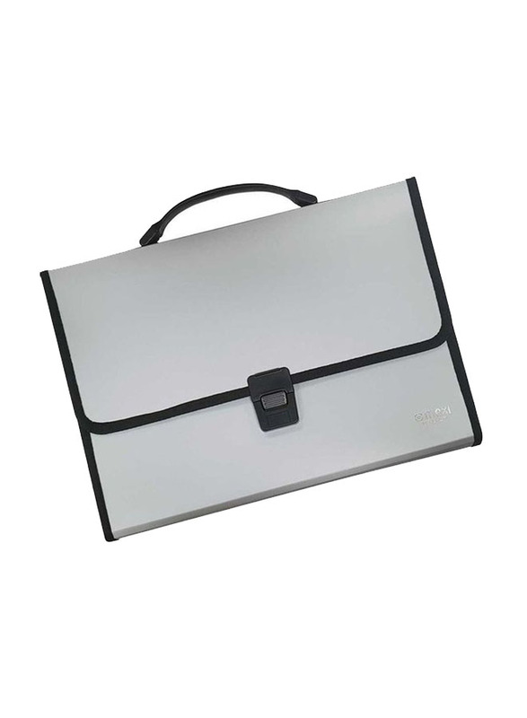 Maxi Document Bag with Handle, MX-EFGY, Grey