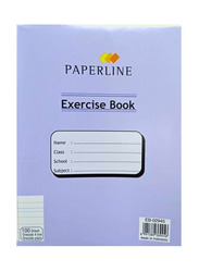 Paperline Oneside 4 Line Oneside Plain Exercise Book, 100 Sheets, 6 Pieces, Assorted Colour