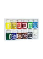 Funbo Ceramic Colour Set, 12 x 15ml, Multicolour