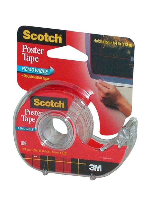 3M Scotch Removable Poster Tape, Clear