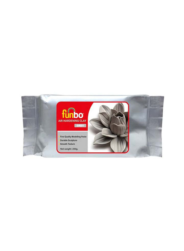 Funbo Air Hardening Clay, 250g, Grey