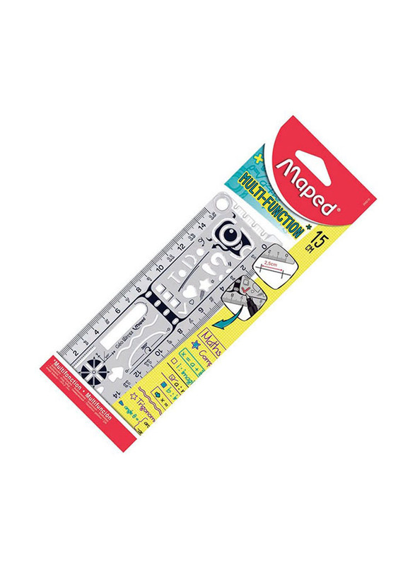 Maped Multi Function Ruler, Clear