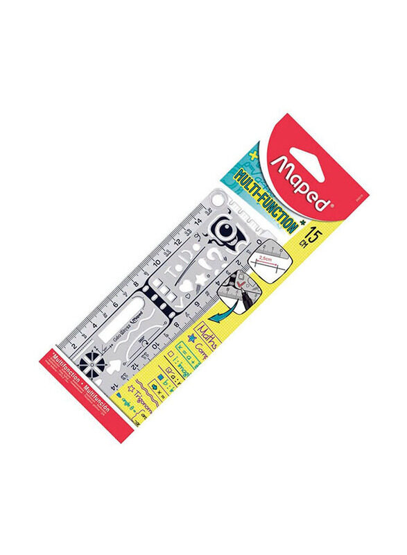 Maped Multi Function Ruler, Clear