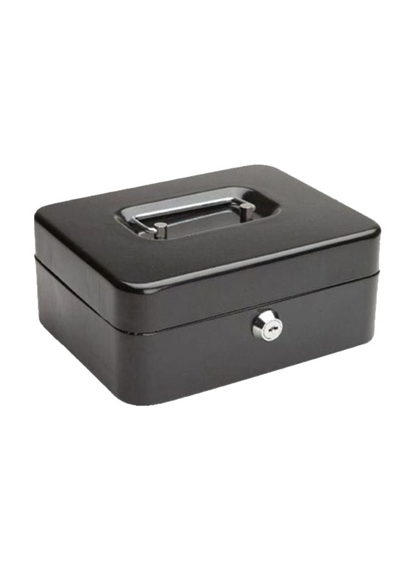 Partner 8" Cash Box, PTCB80, Black/Silver