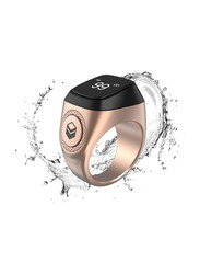 iQibla Tasbih Zikr Aluminium Smart Ring, 20mm, Rose Gold