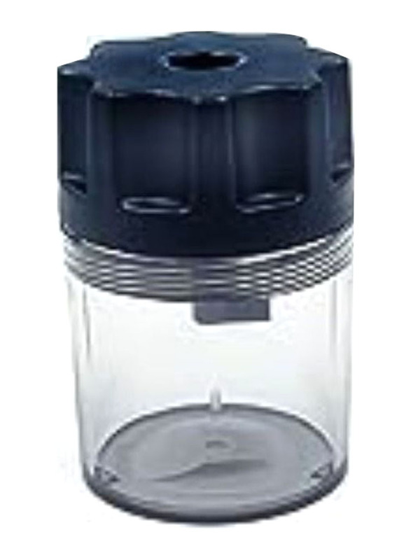 Maxi Single Hole Barrel Pencil Sharpener, Clear/Black