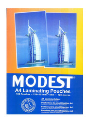 Modest A4 Laminating Pouches Set, 100 Pieces, Multicolour