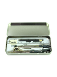 Maped Study Math Set with 2 Metal Compasses, Silver