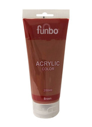Funbo Acrylic Colour, 200ml, Brown