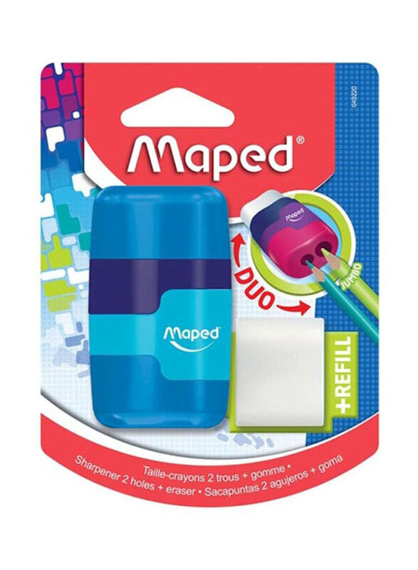 

Maped 3-Piece Connect Eraser And Sharpener Set, Multicolour