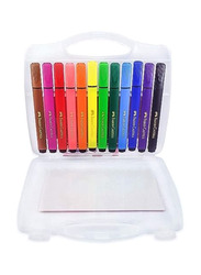 Faber-Castell Fibre-Tip Colour Marker, 12 Pieces, Multicolour