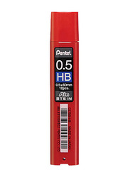 Pentel PE-C275S-HB Ain Stein HB 0.5 mm Tube 12 Leads, Red