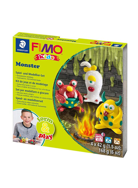 

Staedtler StaEDT Perfumeler Fimo Kids Playtime and Modelling Monsters Set, Multicolour