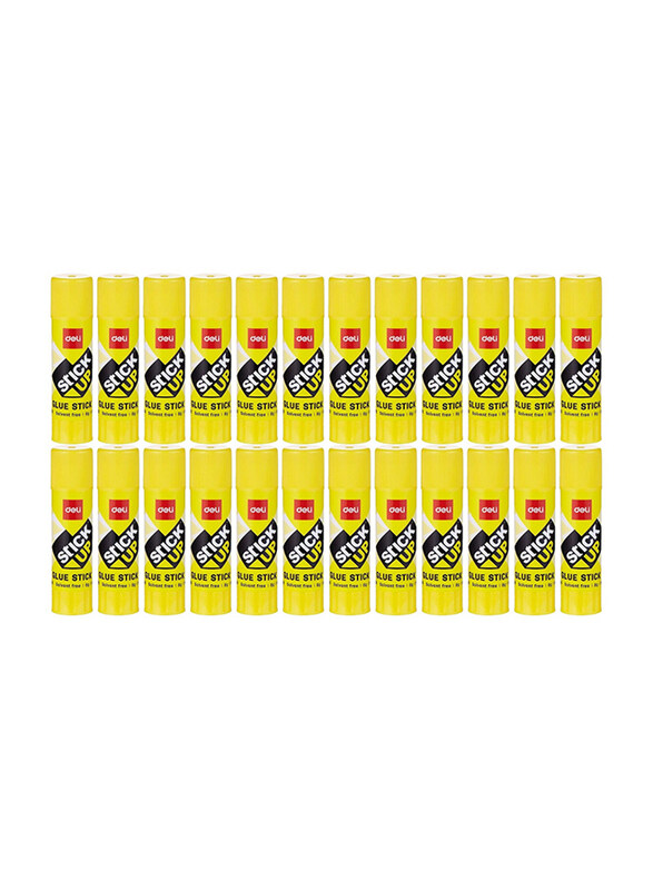 Deli Stick Up Glue, 24 Pieces, Yellow