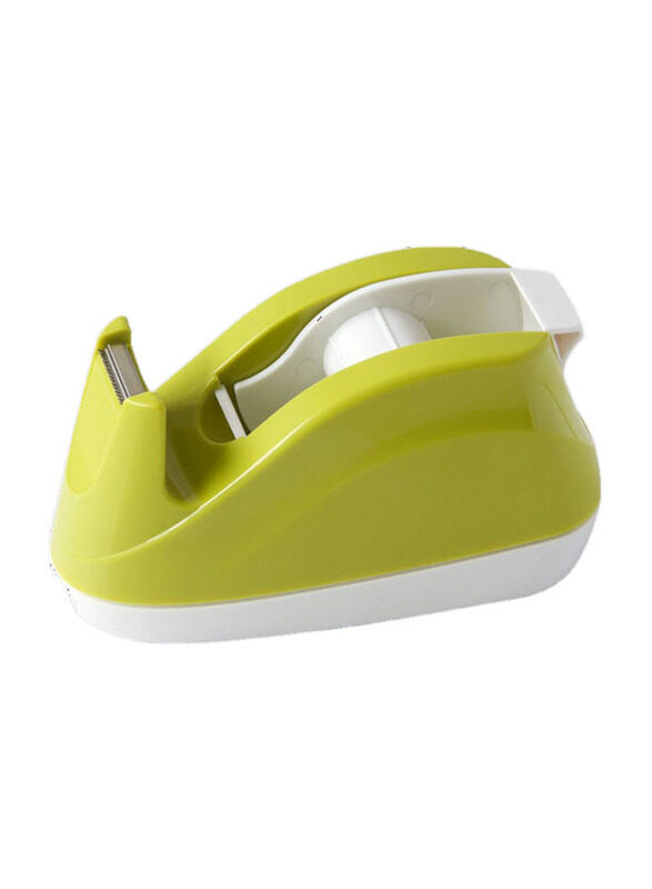 

Deli Desktop Supplies Tape Dispenser, E808, Green/White