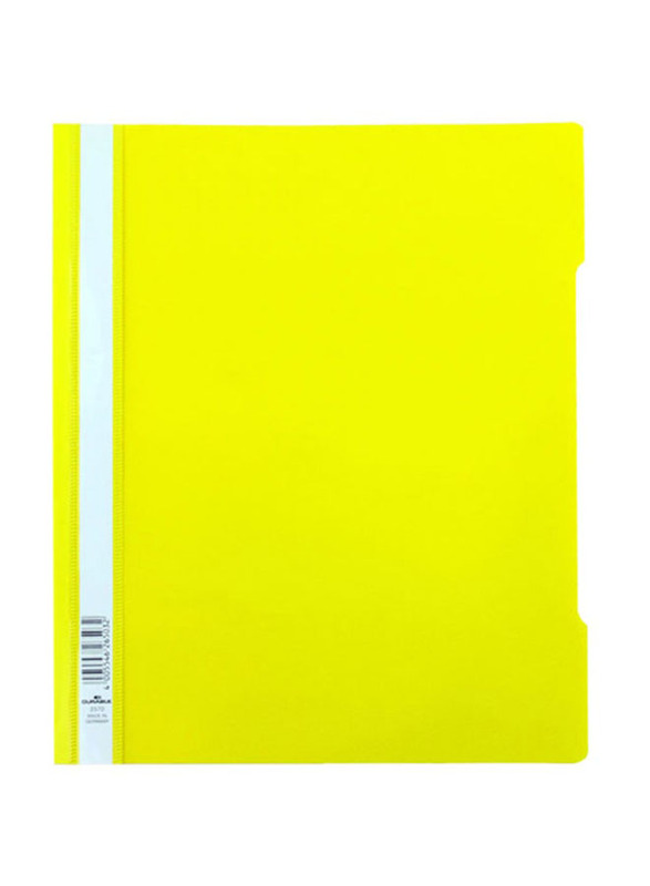 Durable File Folder, A4 Size, Yellow