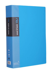 Deli Display Book A4 100 Pocket With Case, Blue