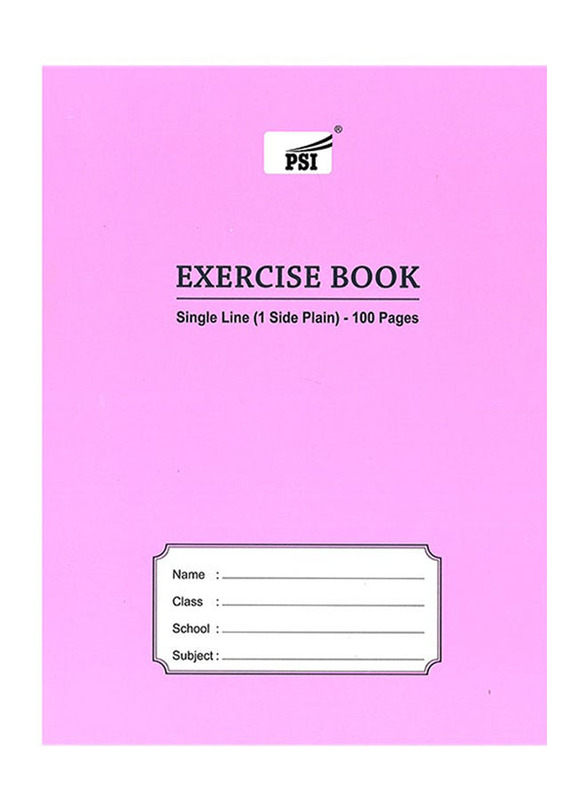 PSI Single Line Exercise Book, 100 Pages