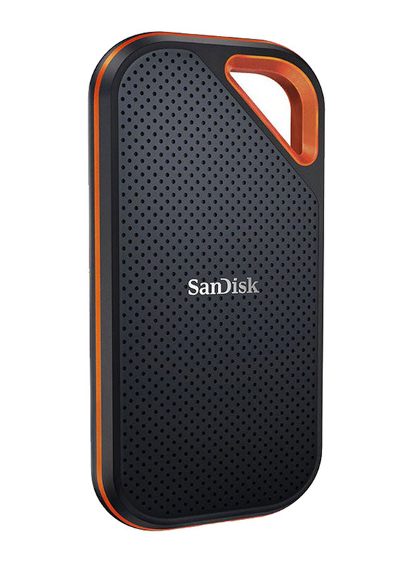 SanDisk 2TB SSD Extreme Pro USB-C External Portable Hard Drive, USB 3.2, SDSSDE81-2T00-G25, Black