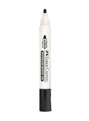 Faber-Castell 10-Piece Dry Erase Black Ink Bullet Tip White Board Markers, Black