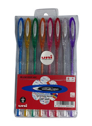 Uniball 8-Piece Signo Sparkling Gel Pens, Multicolour